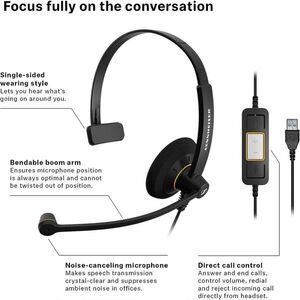 Sennheiser SC 30 USB ML (504546) - Single-Sided Business Headset